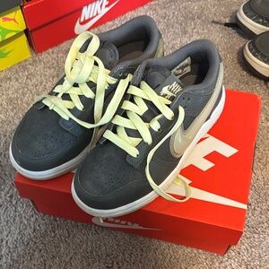 Nike Kids Charcoal and Lemon Sneakers